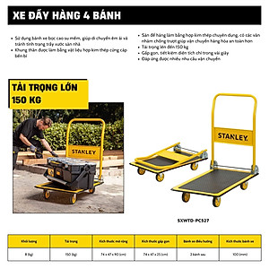 Xe Đẩy Tay 4 Bánh (Có Thể Gấp Gọn) Stanley PC527