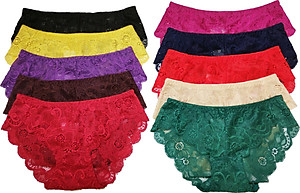 Combo 10 Quần Lót Nữ Ren Cao Cấp Sexy Hàng Xuất Siêu Đẹp LR001