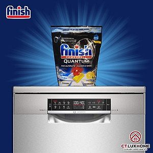 Viên rửa chén bát Finish Quantum Ultimate 60 viên hương chanh [14 chức năng, rẻ vô địch]