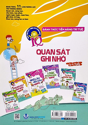 Đánh Thức Tiềm Năng Trí Tuệ - Quan Sát Ghi Nhớ (3-4 Tuổi) (Tái Bản)