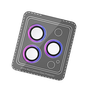 Kính Cường Lực cho Camera Lens MIPOW KINGBULL ALUMIUM Trong Suốt Viền Màu Dành Cho iPhone 13 Pro Max / 13 Pro_ Hàng Chính Hãng