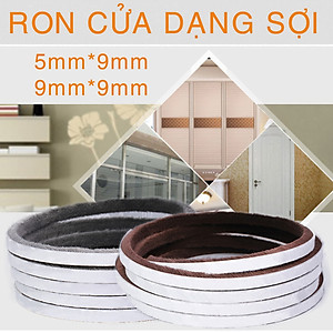 Ron Sợi Chân Cửa Khung Cửa 5*9mm - 9*9mm - 15*9mm - 23*9mm Ngăn Bụi Côn Trùng Chống Ồn Legaxi