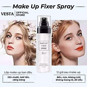 Xịt nhũ khóa nền trang điểm cố định lớp make up Star Flash Spray 8 Hours