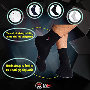 Combo 10 Đôi Tất Vớ Nam Cổ Dài Lịch Lãm, Sang Trọng, Sợi Cotton Khử Mùi, Chống Hôi Chân, Sợi Co Giãn Tốt Mang Rất Thoải Mái- Mrm Fashion CM