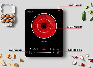 Bếp Hồng Ngoại Lock&Lock EJI421 (2000W) - Hàng Chính Hãng