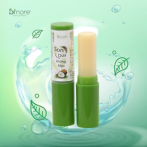 Son dừa không màu dưỡng môi mềm mịn, chống khô nứt nẻ môi, hỗ trợ giảm thâm môi