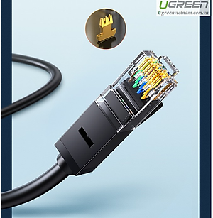 Cáp mạng LAN CAT6 UTP 20M màu Đen Ugreen LAN20166NW102 Hàng chính hãng