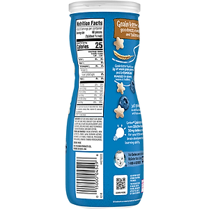 Thực Phẩm Bổ Sung Bánh Ăn Dặm Gerber Puffs vị Việt Quất 42g dành cho trẻ trên 8 tháng tuổi