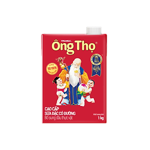 COMBO SỮA ĐẶC CÓ ĐƯỜNG ÔNG THỌ ĐỎ VINAMILK CÓ NẮP VẶN - HỘP GIẤY 1 KG