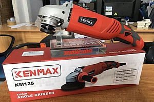 Máy mài góc 125mm 1400W Kenmax KM125 (rotor dây đồng 100%)- Hàng chính hãng