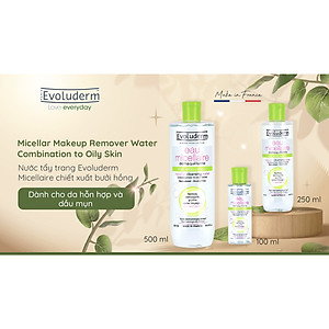 Nước tẩy trang Evoluderm Eau Micellaire 500ml