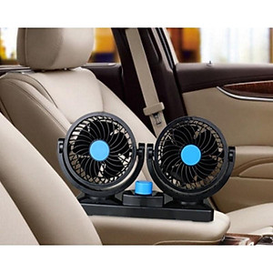 Quạt Đôi Cho Xe Ô tô Chạy điện DC 12v an toàn, tiện lợi