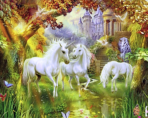 Bộ tranh xếp hình cao cấp 500 mảnh ghép – Unicorn