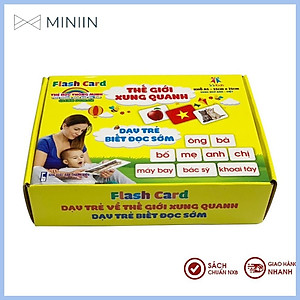 Bộ Thẻ Học Thông Minh Flashcard Song Ngữ Cho Bé - Nhiều Chủ Đề Phong Phú - Giúp Bé Phát Triển Trí Tuệ- Hàng Chính Hãng MINIIN
