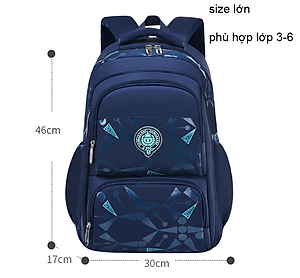 Balo học sinh cấp 1 và 2 siêu nhẹ chống gù chống nước cao cấp phong cách nhật bản