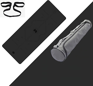 Thảm Yoga Cao Su Định Tuyến PU (Tặng kèm Túi đựng Thảm Và Dây Buộc Thảm)