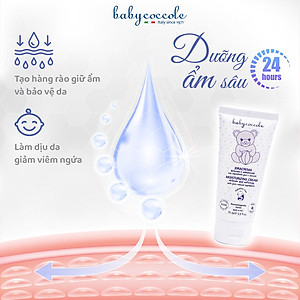 Kem dưỡng ẩm chiết xuất hạnh nhân Babycoccole 0M+ - 75ml