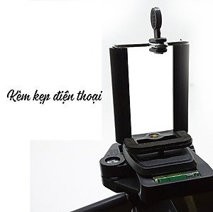 Chân giá đỡ máy chụp ảnh/ quay phim Tripod 3366 + Giá đỡ điện thoại - Hàng chính hãng