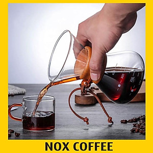 Bình pha cà phê chemex kèm phễu lọc inox