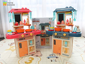 Bộ đồ chơi nhà bếp Toys House nấu nướng, có vòi nước và bảng vẽ, hướng nghiệp cho bé từ 3 tới 8 tuổi