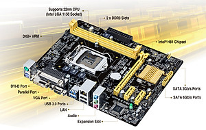 Mua MAINBOARD ASUS H81M-D SOCKET 1150 Tiki