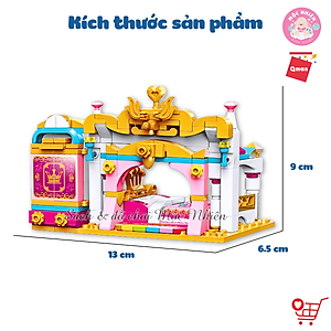 Đồ chơi lắp ráp, xếp hình Qman 32012: Căn phòng công chúa - 282 mảnh ghép