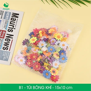 B1 - 15x10 cm - 25 Túi bóng khí chống sốc đóng hàng - Túi gói hàng, bọc chống sốc, xốp chống sốc
