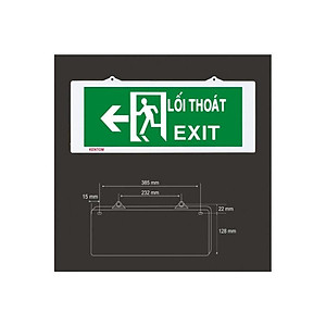Đèn lối thoát Exit 2 mặt Kentom KT120 pin sạc
