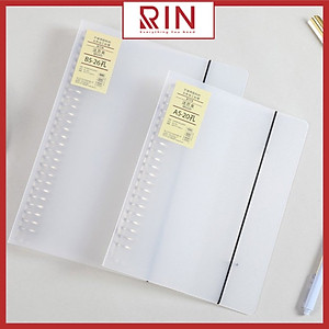 Bìa sổ tay bìa nhựa / Bìa gáy còng có thể thay lõi, ruột sổ  nhiều size A5-B5-A4 