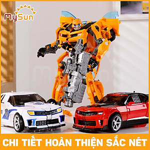 Đồ chơi mô hình xe ô tô biến hình robot người máy Transformer Optimus Prime, Bumblebee MySun