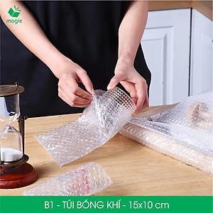 B1 - 15x10 cm - 25 Túi bóng khí chống sốc đóng hàng - Túi gói hàng, bọc chống sốc, xốp chống sốc