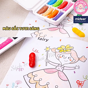Bút Sáp Màu Lụa Hữu Cơ Quả Đậu Mideer Pease Crayons Cho Bé Từ 18m+