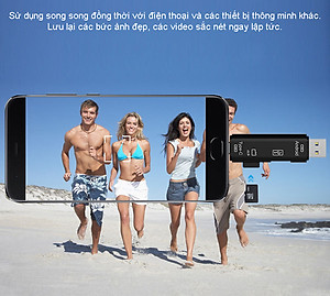 Đầu cắm OTG xịn giúp điện thoại Android đọc thẻ nhớ TF, USB, Type C  - Hàng chính hãng / Hàng nhập khẩu