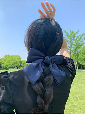 Kẹp tóc nơ Hàn Quốc bản to, kẹp nơ sau dễ thương cực đẹp KT13 với chất liệu vải cao cấp đường may tinh tế