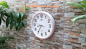 Đồng hồ Treo Tường Cao cấp KIM TRÔI EASTAR Tròn 31cm - Số Nổi 3D - Tặng Pin Maxell - BH 1 Năm