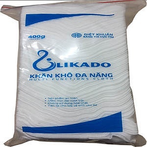 Combo 3 bịch khăn vải đa năng likado 400g (kích thước 15 x20)