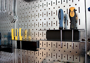 Giá treo mũi khoan Pegboard bằng thép sơn tĩnh điện - Phụ kiện cho bảng treo dụng cụ cơ khí