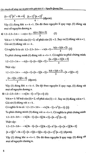 Sách Các Chuyên Đề Nâng Cao Và Phát Triển Giải Tích 11 (Tập 2)