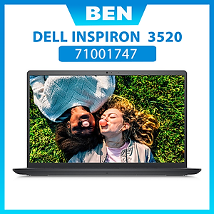 Laptop Dell Inspiron 15 3520 71001747 (Core i7-1255U | 8GB | 512GB | Intel Iris Xe | 15.6 inch FHD | Win 11 | Office | Đen) - Hàng chính hãng