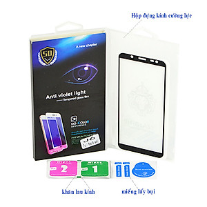 Kính Cường Lực Cho Samsung Galaxy J6 - Full Màn Hình - Màu Đen - Hàng Chính Hãng