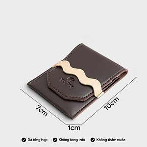 Ví Yuumy ( Thời trang nữ nắp gập cách điệu cỡ nhỏ - Ví móc khóa da Seasand YV81 )