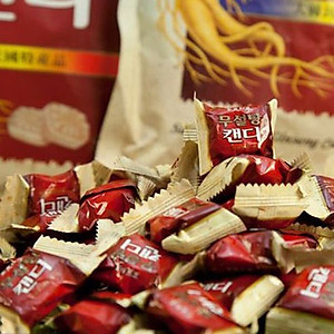 Combo 5 gói Kẹo hồng sâm không đường cao cấp Sugar Free Red Ginseng Candy 500g - Hàn Quốc