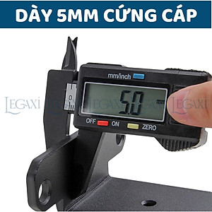 Bộ 2 giá đỡ kệ chữ T dày 5mm, pát sắt đỡ kệ gỗ, ke treo tủ tường, decor trang trí Legaxi