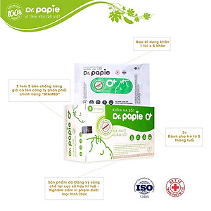 Khăn Lau Hạ Sốt 0+ Dr.Papie Cho Bé Hạ Nhiệt Giảm Sốt Ngăn Ngừa Co Giật