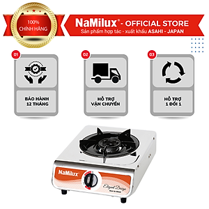 Bếp Gas Đơn NaMilux NH-260ASM - Bạc Inox - Hàng chính hãng