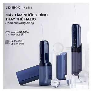 Máy Tăm Nước 2 Bình Thay Thế Halio UltraClean Express Hydro Floss Phiên Bản Nâng Cấp Dành Cho Răng Niềng