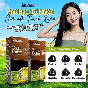 Nhuộm Phủ Bạc Cao Cấp Lavox 60ml x2 - L1 - Đen