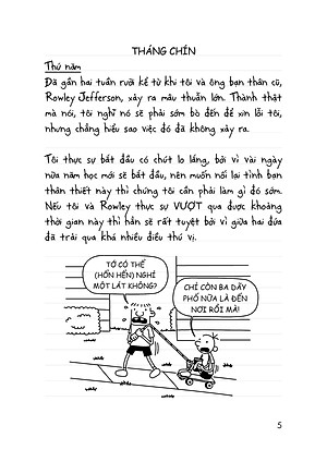 Combo 5 tập Nhật Ký Chú Bé Nhút Nhát bản Tiếng Việt - Diary Of A Wimpy Kid
