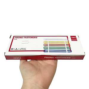 Nẹp Tài Liệu Nhựa 80mm - Deli 5548 (50 Nẹp - 5 Màu)