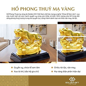 Tượng Hổ phong thủy mạ vàng – 12CGH